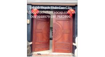 Mẫu cửa gỗ Biệt thự đục trống đồng M3