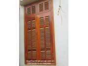 cửa sổ gỗ lim lào cánh chớp M5