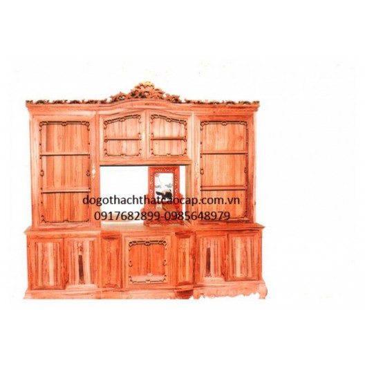 Tủ phòng khách gỗ gụ TPK-09