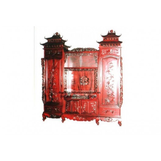 Tủ phòng khách gỗ gụ TPK-14
