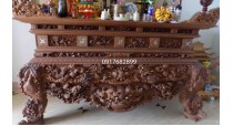 sập thờ gỗ gụ đẹp cho đại gia ST15