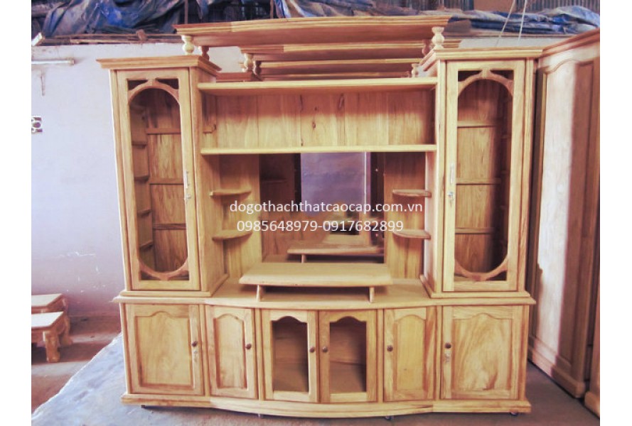 Tủ tivi gỗ dổi TPK-05
