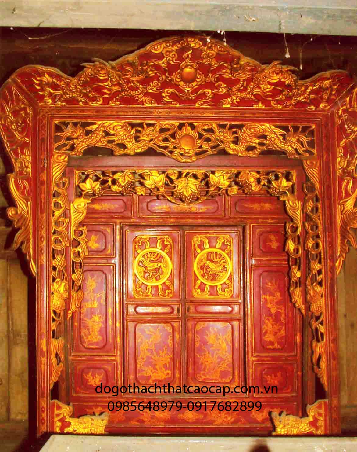 Khảm thờ sơn son thiệp vàng KT07