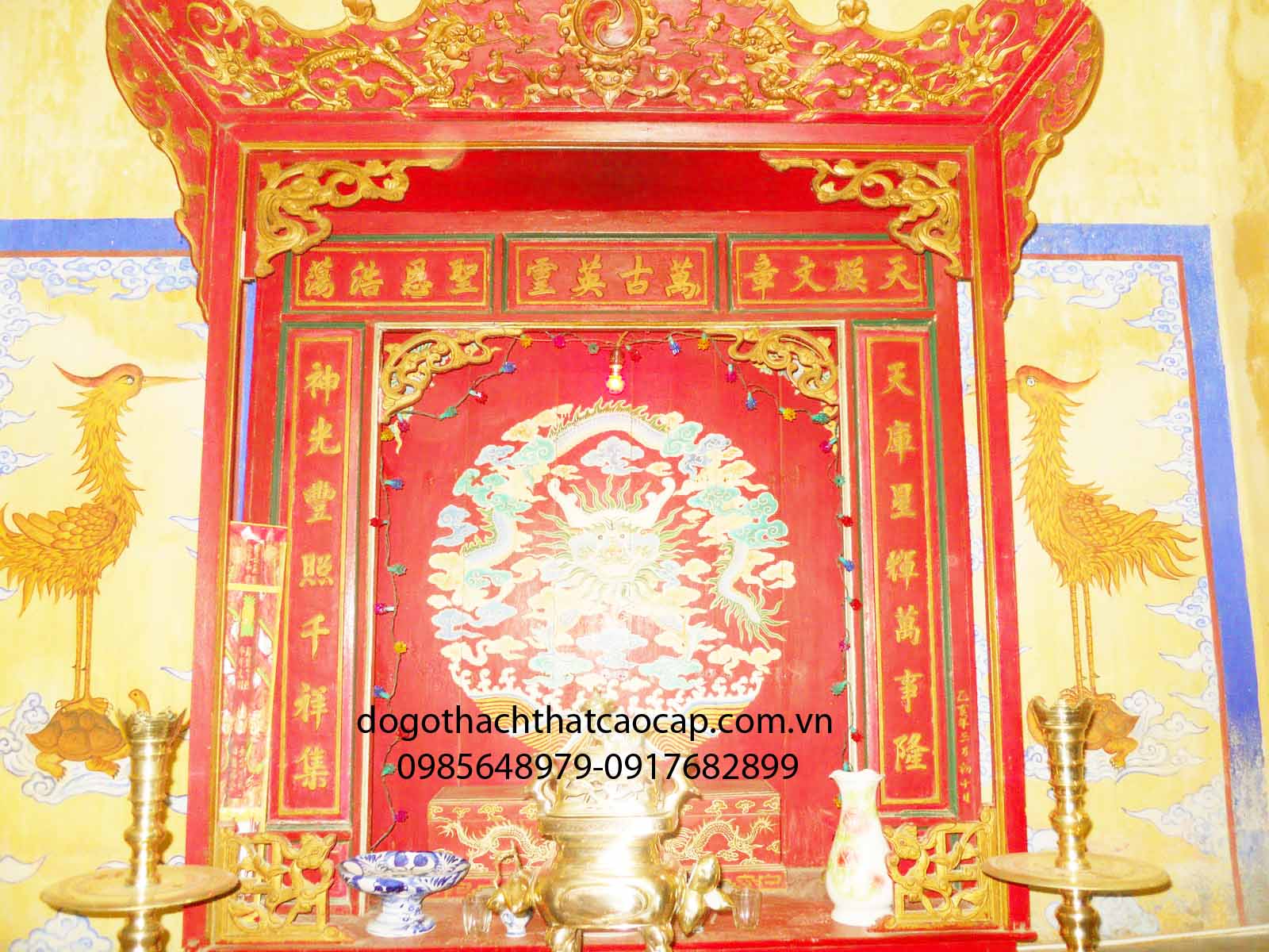 mẫu Khảm thờ mạ vàng đẹp KT09