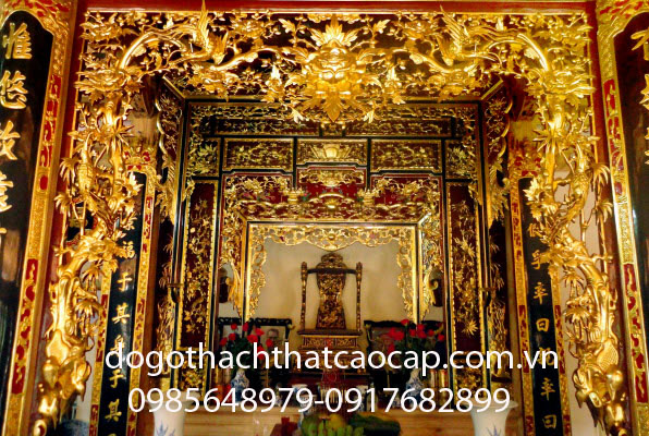 mẫu khảm thờ mạ vàng đẹp KT15
