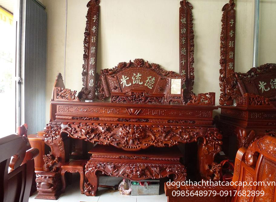 Sập thờ gỗ mít ST07